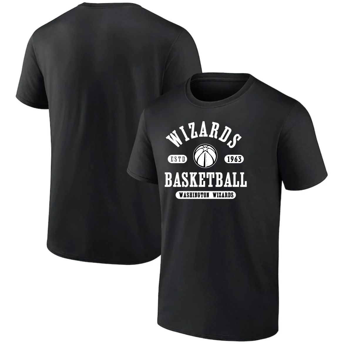 Men 2025 NBA Washington Wizards Black T shirts style 041